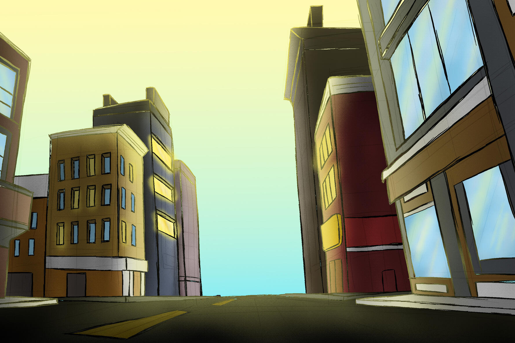 Not Scary Cityscape Cityscape